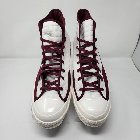 Converse Skateboard Shoes Mens 12 White Chuck Taylor 70 Cozy Quilted Sneakers - Picture 4 of 7